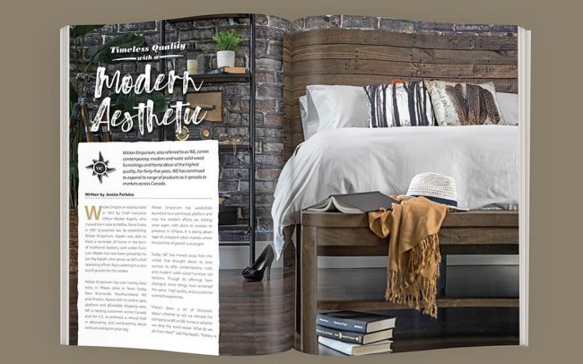 Double Page Spread Magazine Layout feature interior design photography and title typography