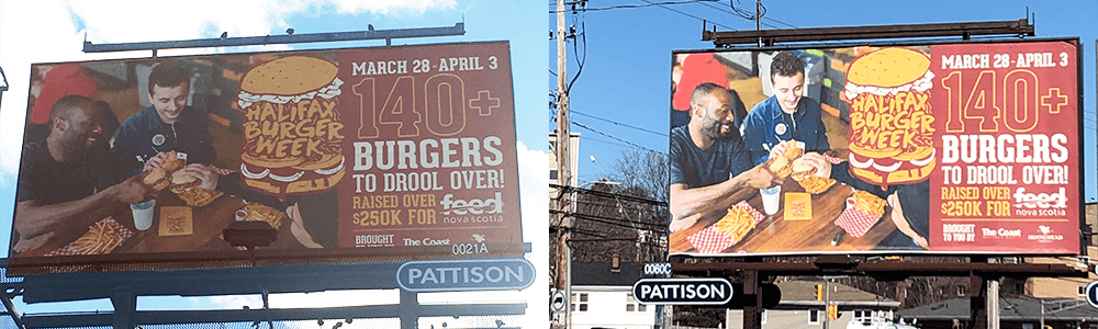 Halifax Burger Week billboard design